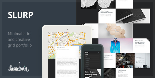 Slurp: Minimalistic and Creative Grid Portfolio. - Portfolio Creative