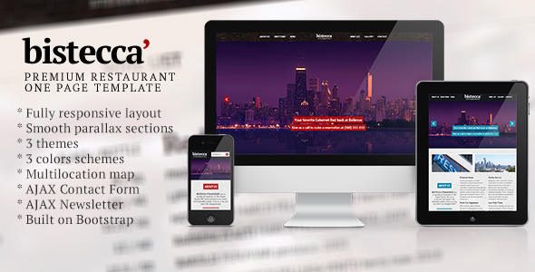 ThemeForest Bistecca Responsive Parallax Restaurant Theme 4759325 ThemeForest Bistecca Responsive Parallax Restaurant Theme 4759325
