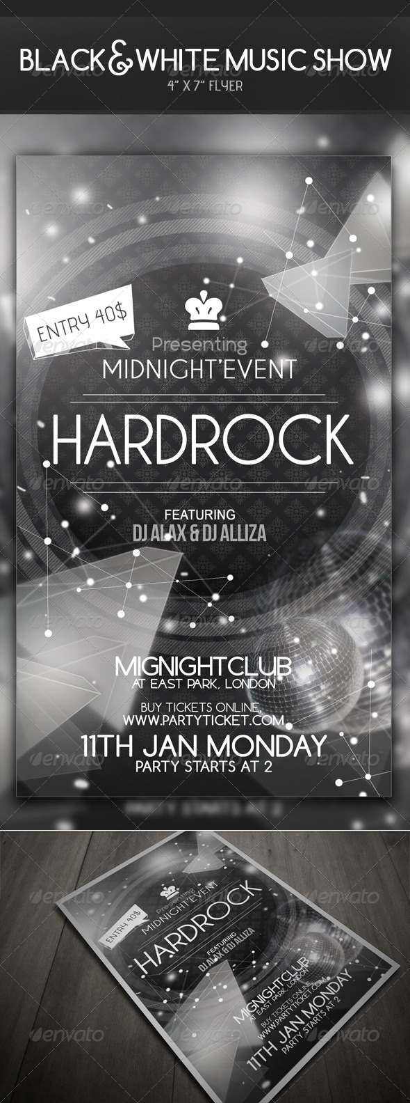 GraphicRiver HD Black and white Music Show Flyer 4710696 GraphicRiver HD Black and white Music Show Flyer 4710696