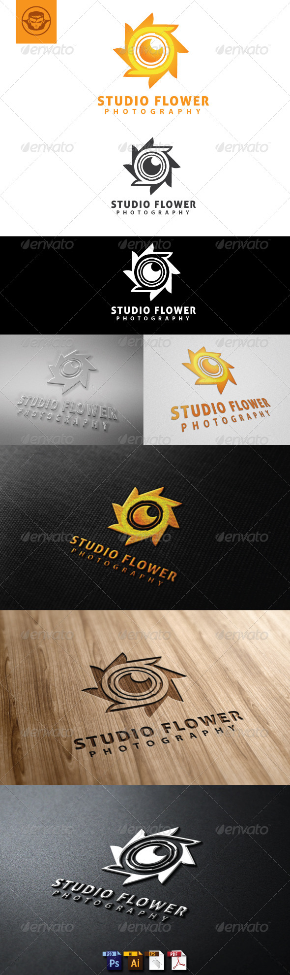 Studio Flower Logo Template - Symbols Logo Templates