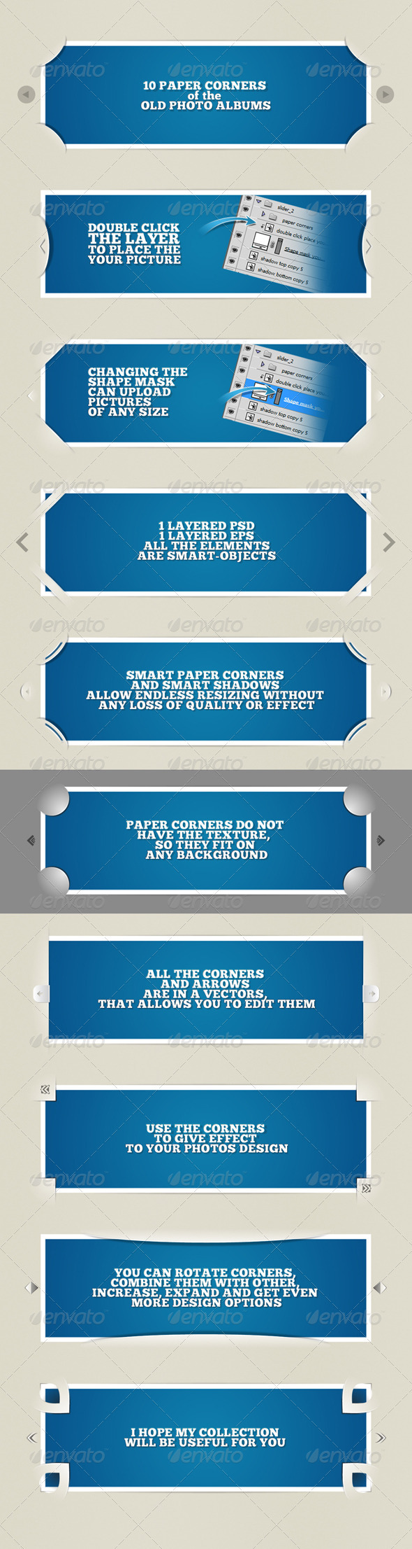 GraphicRiver 10 paper corners for photos 499044 GraphicRiver 10 paper corners for photos 499044