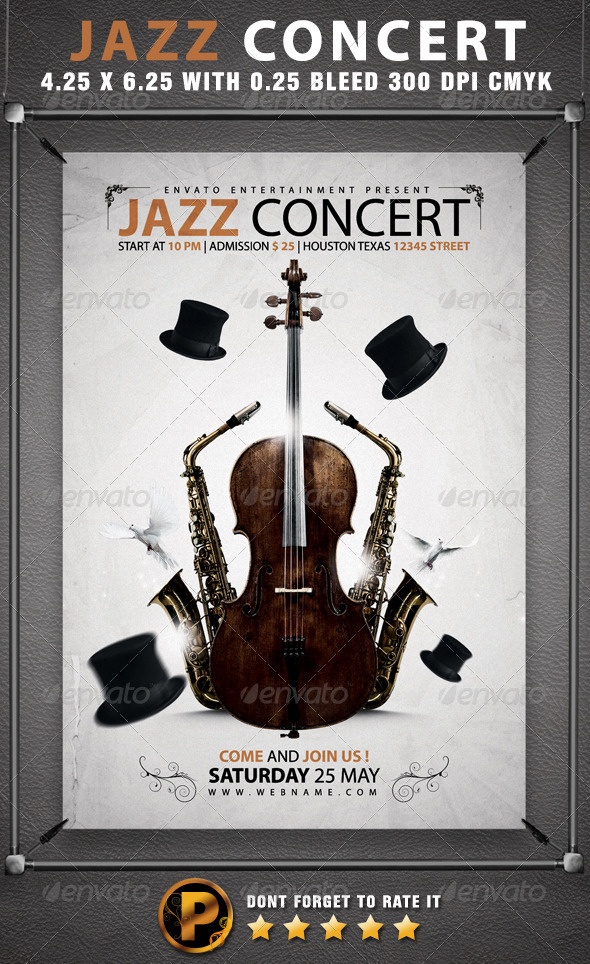 Jazz Concert Flyer Template - Concerts Events