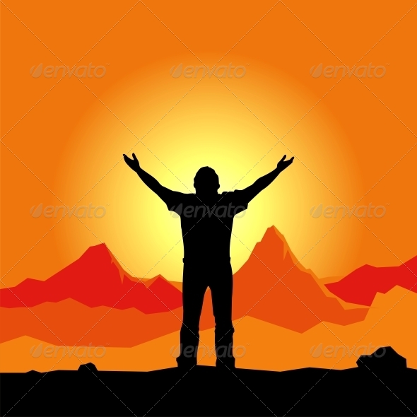 GraphicRiver Prayer Silhouette 4779288 GraphicRiver Prayer Silhouette 4779288