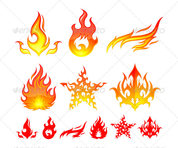 GraphicRiver Fire Elements 499193 GraphicRiver Fire Elements 499193