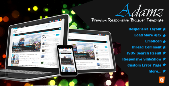 ThemeForest Adamz Responsive Blogger Template 4780081 ThemeForest Adamz Responsive Blogger Template 4780081