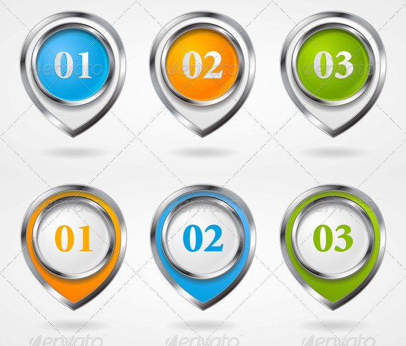 GraphicRiver Vector Infographic Elements with Metallic Frame 4782928 GraphicRiver Vector Infographic Elements with Metallic Frame 4782928