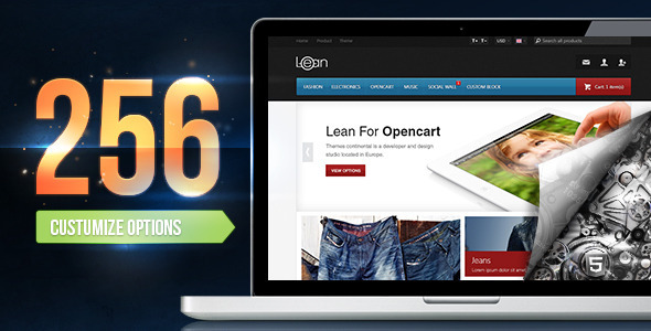 ThemeForest Lean Customizable Opencart Theme 4783312 ThemeForest Lean Customizable Opencart Theme 4783312