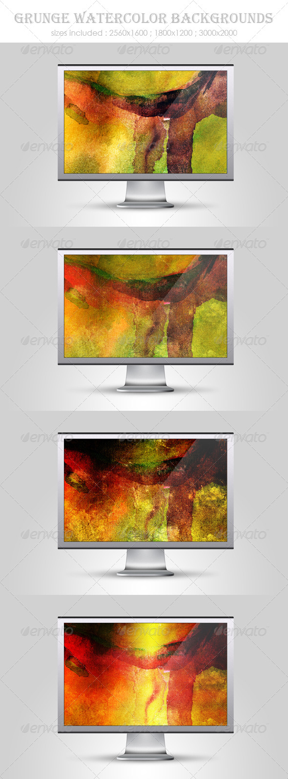 GraphicRiver Grunge Watercolor Backgrounds 4733355 GraphicRiver Grunge Watercolor Backgrounds 4733355