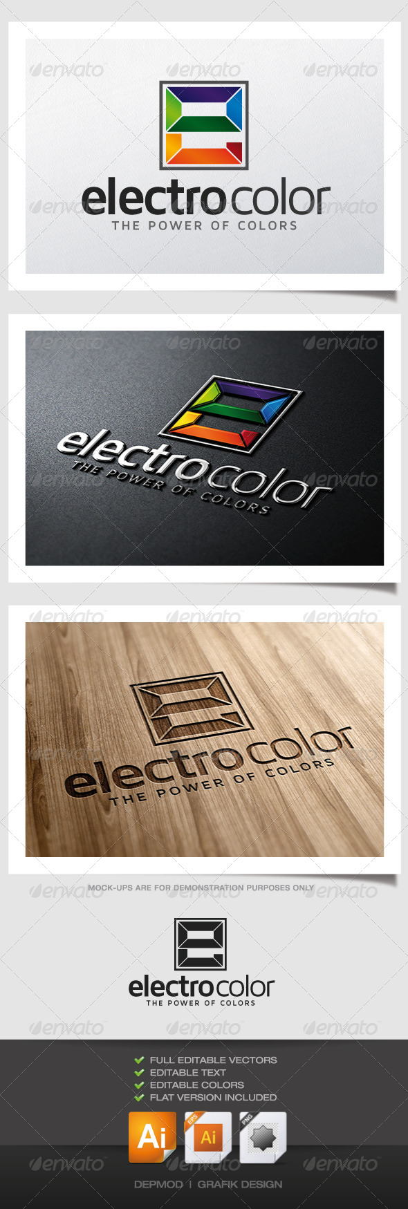 GraphicRiver Electro Color Logo 4788329 GraphicRiver Electro Color Logo 4788329