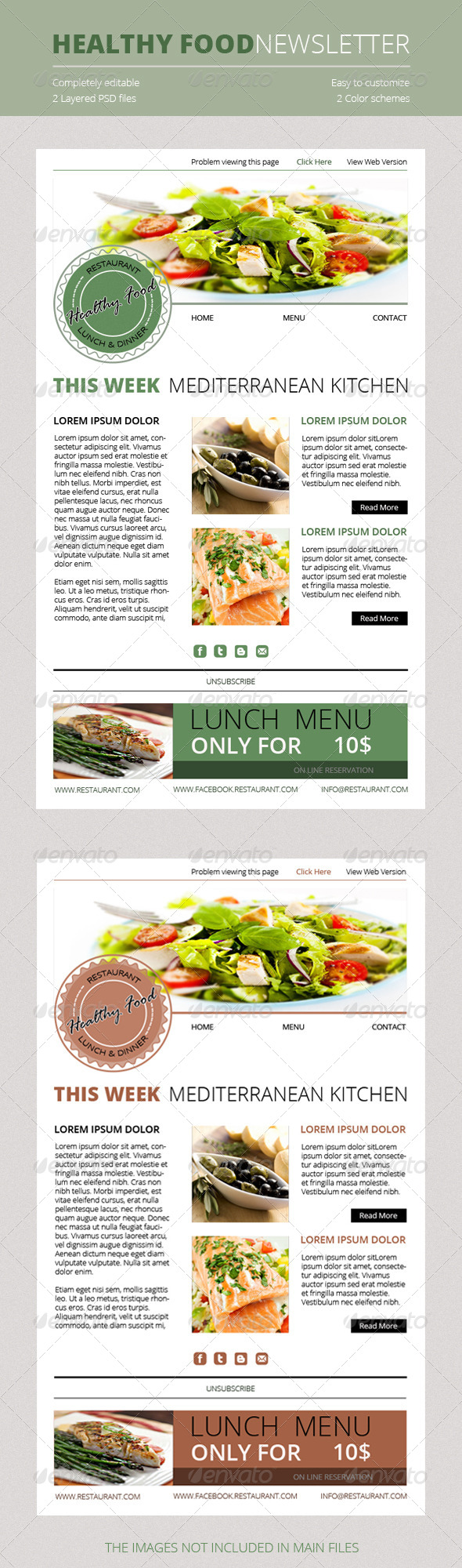 GraphicRiver Healthy Food Newsletter 4790594 GraphicRiver Healthy Food Newsletter 4790594