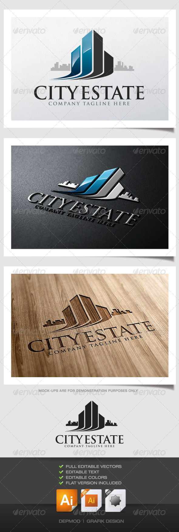 City Estate Logo - Buildings Logo Templates