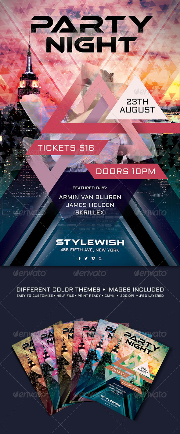 GraphicRiver Party Night Flyer 4791513 GraphicRiver Party Night Flyer 4791513
