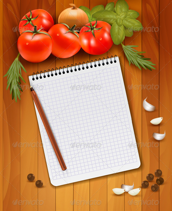 GraphicRiver Fresh Vegetables and Spices on a Wooden Background 4792972 GraphicRiver Fresh Vegetables and Spices on a Wooden Background 4792972