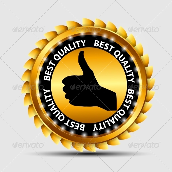 GraphicRiver Vector Gold Sign Label Template 4799703 GraphicRiver Vector Gold Sign Label Template 4799703
