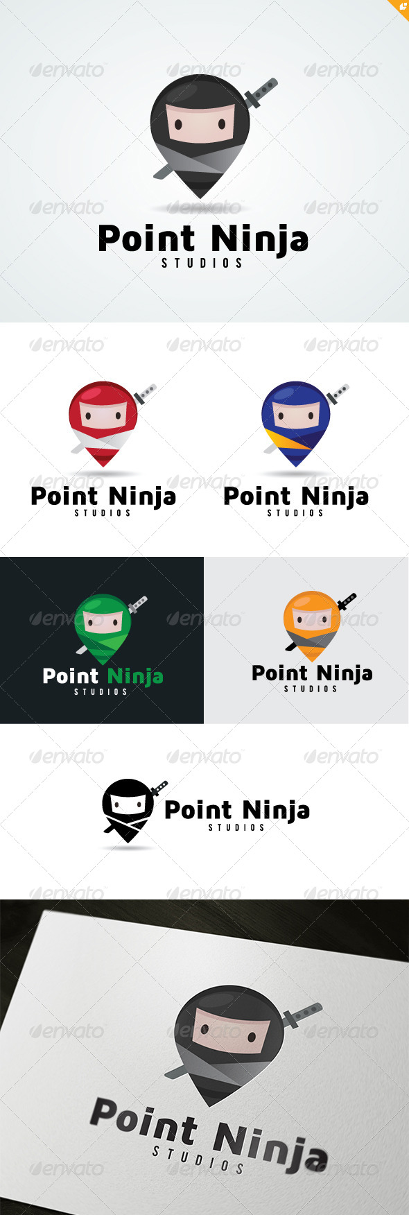 GraphicRiver Point Ninja Logo 4802185 GraphicRiver Point Ninja Logo 4802185