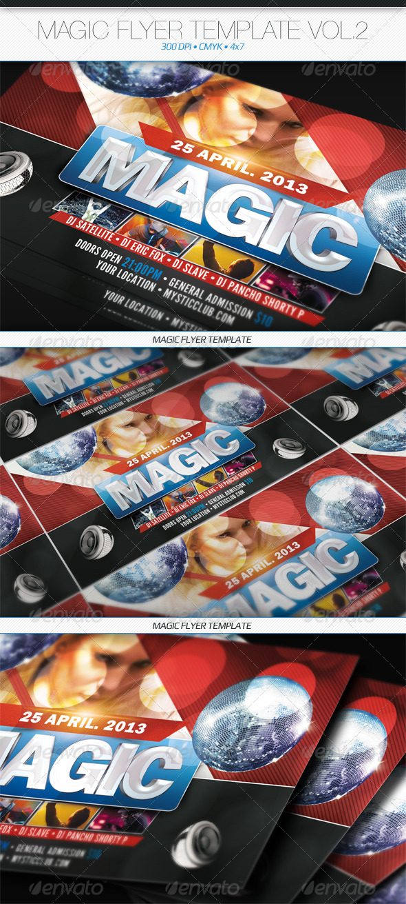 GraphicRiver Magic Flyer Template Vol.2 4804423 GraphicRiver Magic Flyer Template Vol.2 4804423