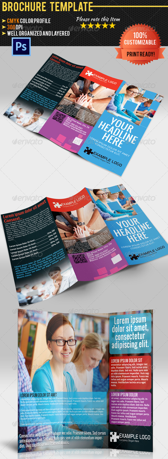 GraphicRiver Multipurpose Tri-Fold Brochure Vol.1 4734426 GraphicRiver Multipurpose Tri-Fold Brochure Vol.1 4734426