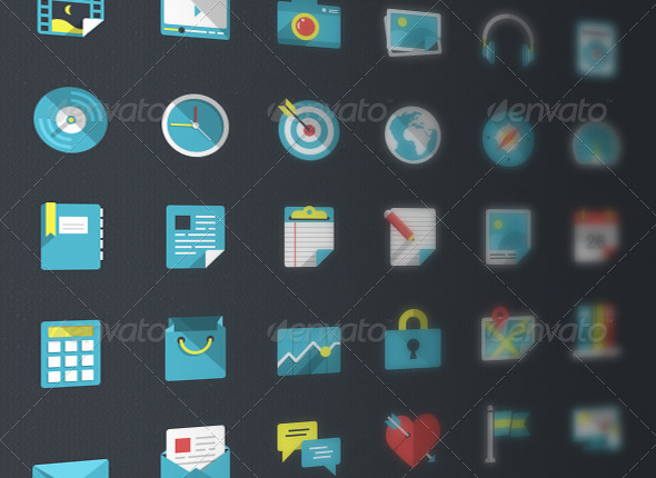 GraphicRiver 24 Vector Flatties 4780300 GraphicRiver 24 Vector Flatties 4780300