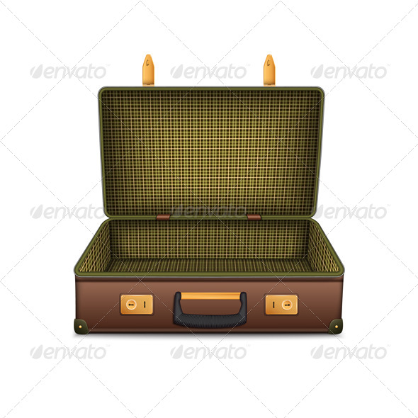 GraphicRiver Empty Retro Suitcase 4808231 GraphicRiver Empty Retro Suitcase 4808231