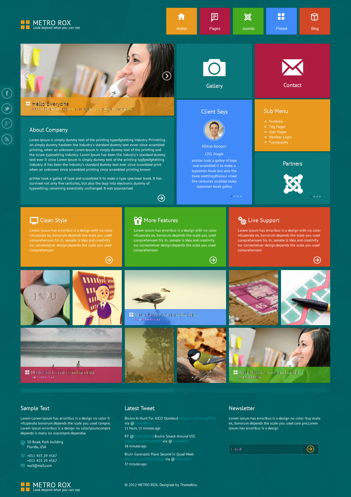 Metro Rox WordPress Theme