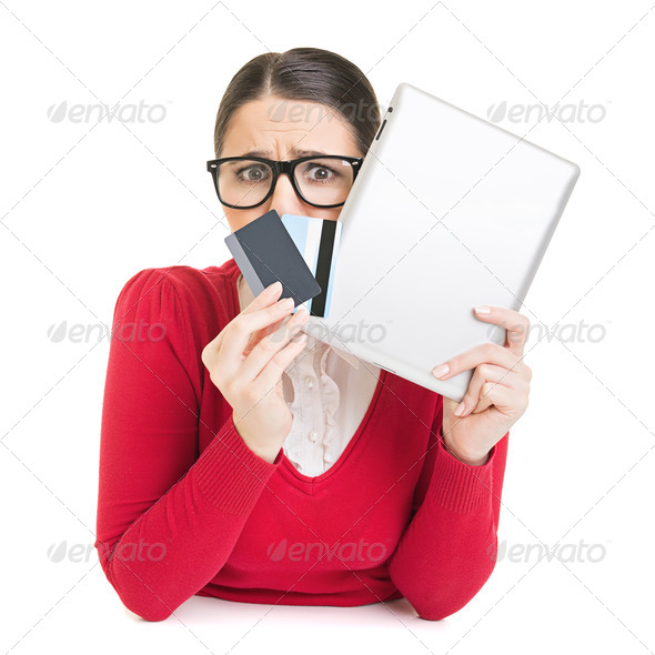 Online shopping addict - Stock Photo - Images