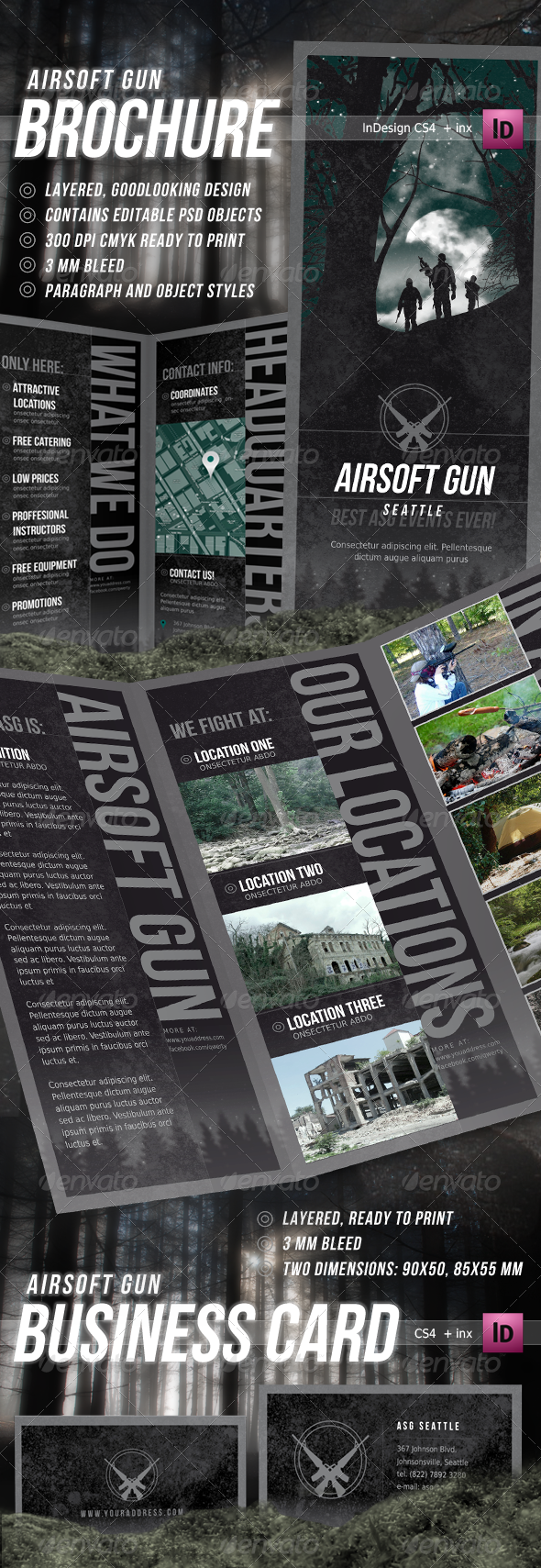 GraphicRiver Airsoft Gun Brochure 4757578 GraphicRiver Airsoft Gun Brochure 4757578