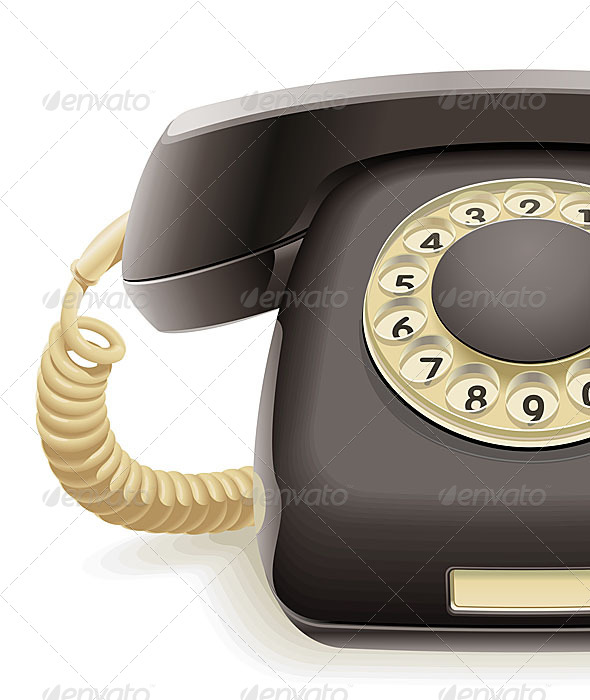 GraphicRiver Old Black Phone 4819351 GraphicRiver Old Black Phone 4819351