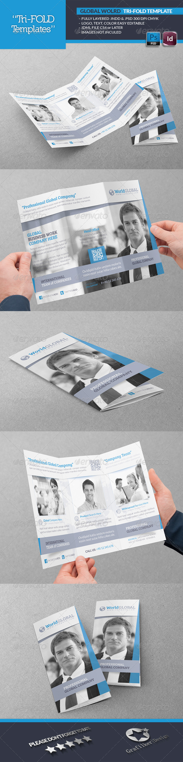 GraphicRiver Global World Tri-Fold Template 4819716 GraphicRiver Global World Tri-Fold Template 4819716