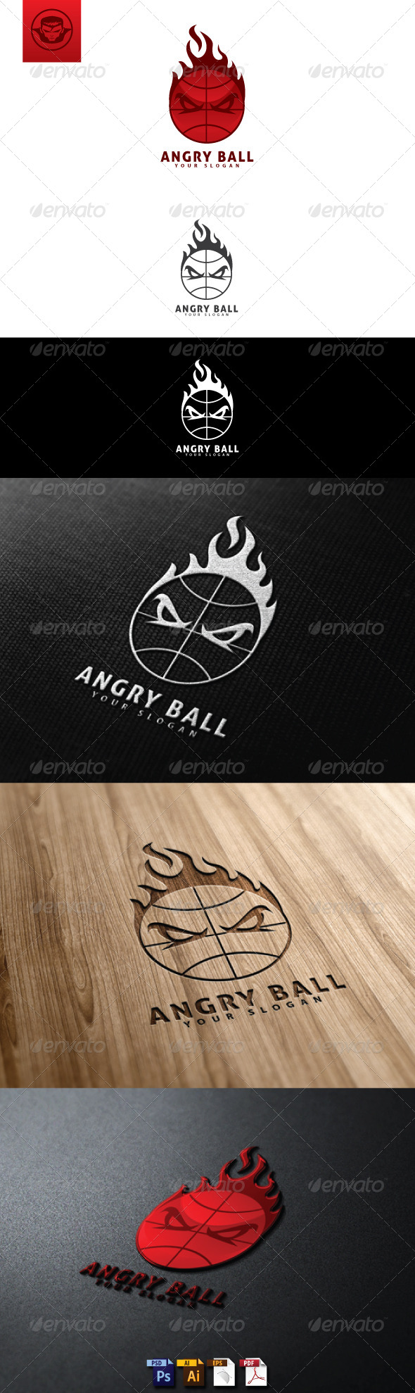 GraphicRiver Angry Ball Logo Template 4824889 GraphicRiver Angry Ball Logo Template 4824889
