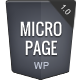MicroPage - Responsive One Page WordPress Theme - ThemeForest Item for Sale