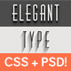 Elegant CSS Type Styles (+PSD) - CodeCanyon Item for Sale