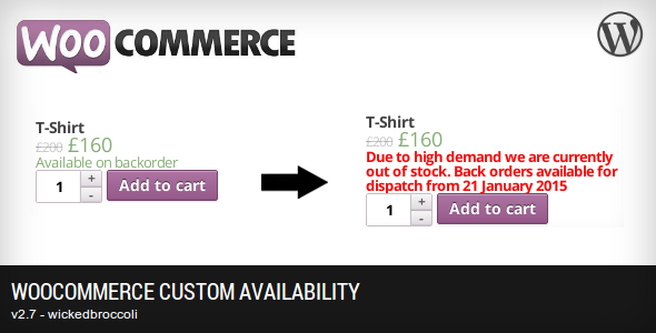 WooCommerce Custom Availability - CodeCanyon Item for Sale