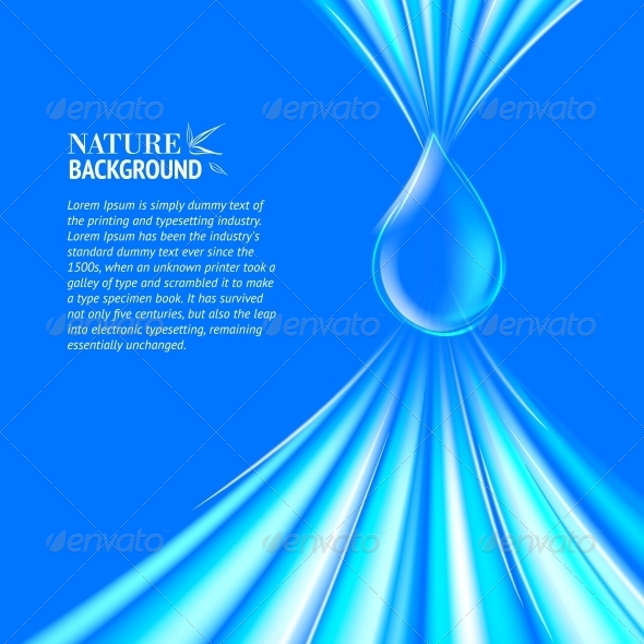 GraphicRiver Blue Water Drop Background 4827067 GraphicRiver Blue Water Drop Background 4827067
