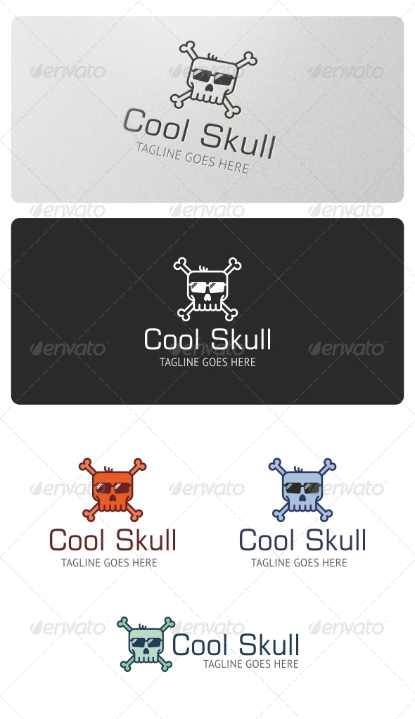 GraphicRiver Cool Skull Logo Template 4827645 GraphicRiver Cool Skull Logo Template 4827645