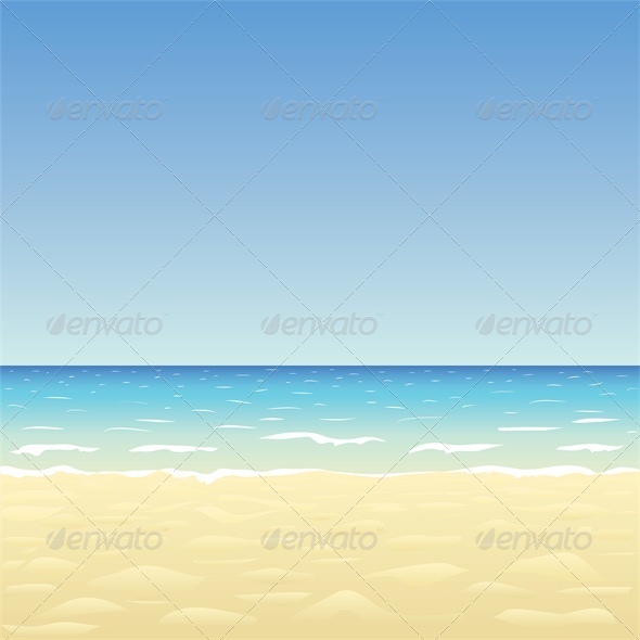 GraphicRiver Blue Sky Ocean and Beach 4828018 GraphicRiver Blue Sky Ocean and Beach 4828018