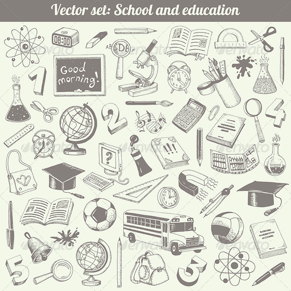GraphicRiver School and Education Vector Set 4831631 GraphicRiver School and Education Vector Set 4831631