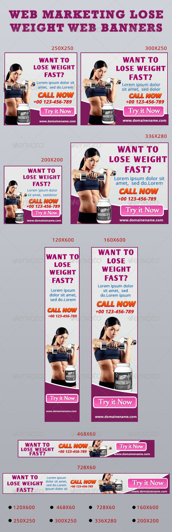 GraphicRiver Web Marketing Lose Weight Web Banners 4795822 GraphicRiver Web Marketing Lose Weight Web Banners 4795822