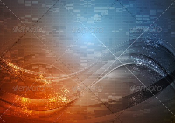 GraphicRiver Abstract Hi-Tech Wavy Vector 4833198 GraphicRiver Abstract Hi-Tech Wavy Vector 4833198