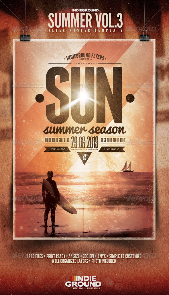 Summer Flyer/Poster Vol. 3 - Events Flyers