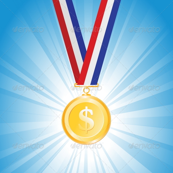 GraphicRiver Dollar Medal 4837076 GraphicRiver Dollar Medal 4837076