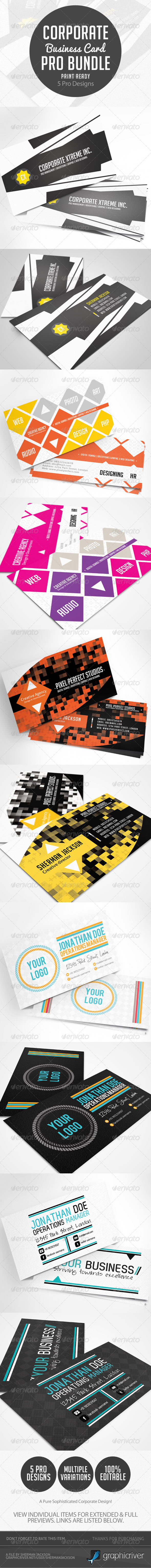 GraphicRiver Corporate & Creative Business Card Pro Bundle 4777298 GraphicRiver Corporate & Creative Business Card Pro Bundle 4777298