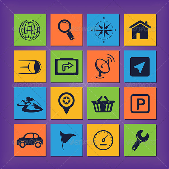 GraphicRiver GPS Navigation Icons 4848127 GraphicRiver GPS Navigation Icons 4848127