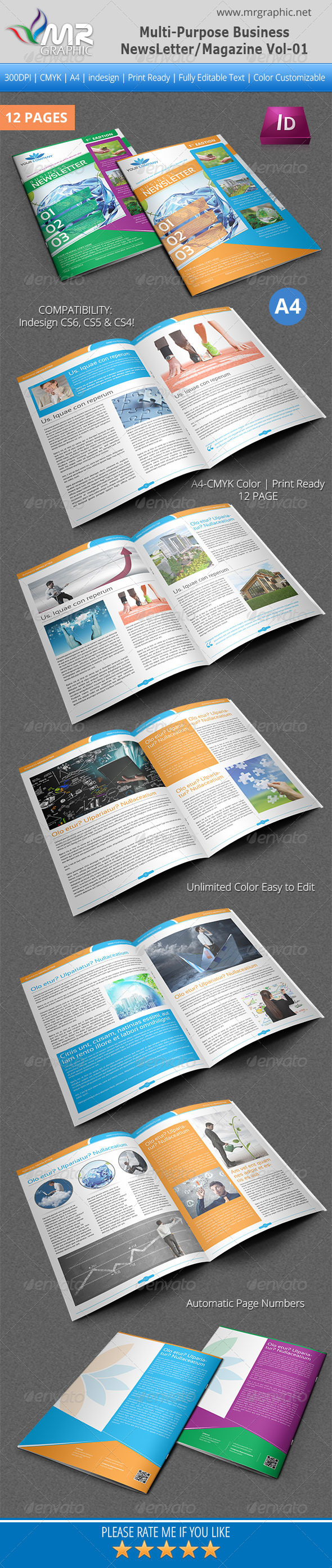 GraphicRiver Multipurpose Business Newsletter Magazine Vol-01 4666987 GraphicRiver Multipurpose Business Newsletter Magazine Vol-01 4666987