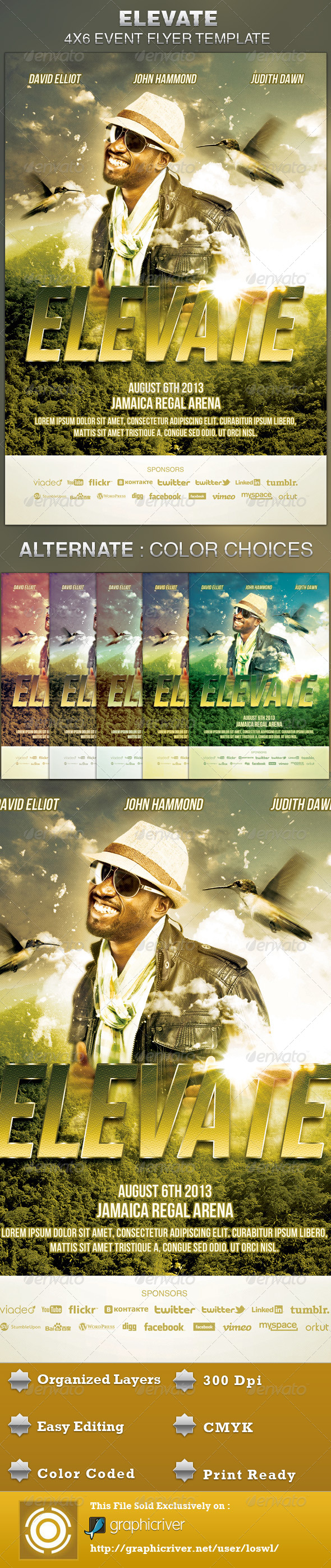 Elevate Event Flyer Template - Events Flyers