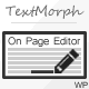TextMorph: WP On-Page Editor TextMorph: WP On-Page Editor - CodeCanyon Item for Sale