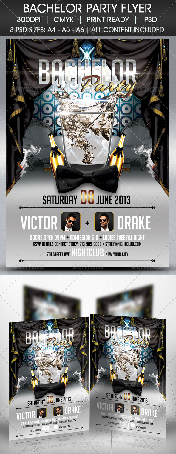 GraphicRiver Bachelor Party Flyer 4682054 GraphicRiver Bachelor Party Flyer 4682054