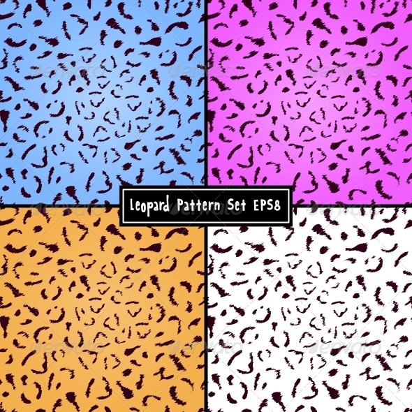 GraphicRiver Set of Colorful Leopard Seamless Textures 4854750 GraphicRiver Set of Colorful Leopard Seamless Textures 4854750