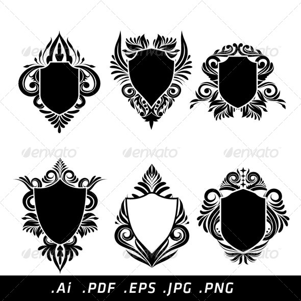GraphicRiver Shield Swirl Ornamental 4857924 GraphicRiver Shield Swirl Ornamental 4857924