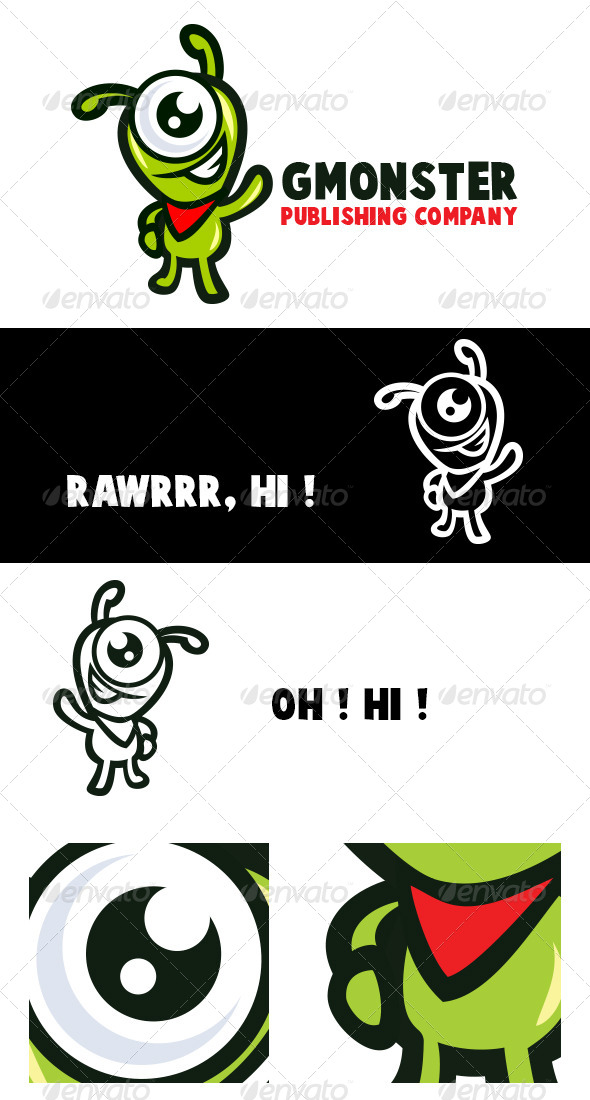 GraphicRiver GMonster Monster Logo 4858057 GraphicRiver GMonster Monster Logo 4858057