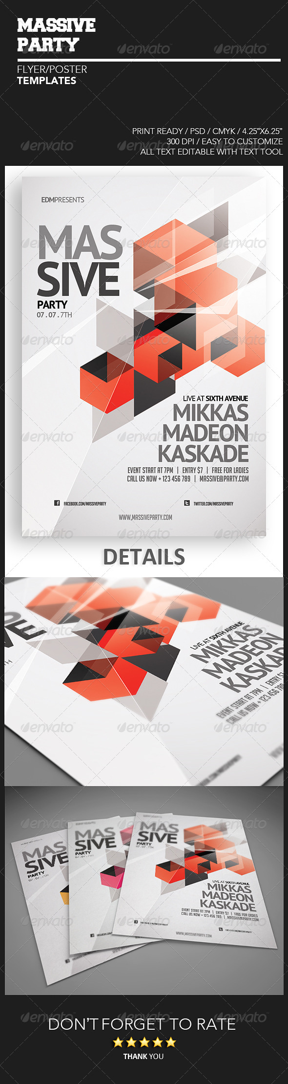 GraphicRiver Massive Party Flyer 4860249 GraphicRiver Massive Party Flyer 4860249